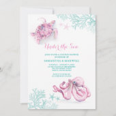 Uitnodiging van de Baby shower van de waterverf ui (Voorkant)