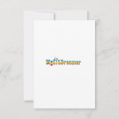 uitnodiging van de baby shower voor triplets (Achterkant)