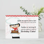 Uitnodiging van de Baking Party (Staand voorkant)