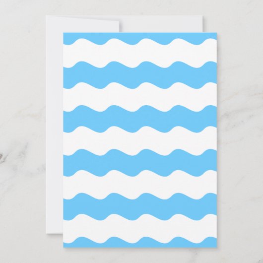 Uitnodiging van de Ball Birthday Pool Party (Achterkant)