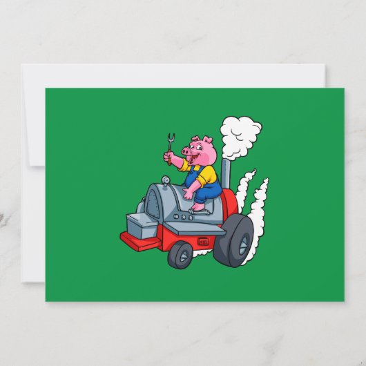 Uitnodiging van de Barbecue Party (Achterkant)