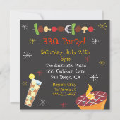 Uitnodiging van de Barbecue Party voor de Retro Mi (Achterkant)