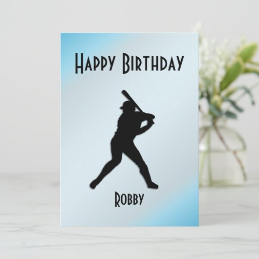 Uitnodiging van de Baseball Birthday Party (Staand voorkant)