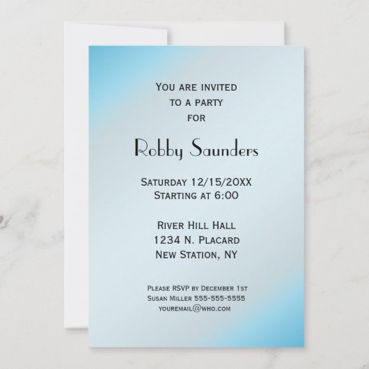 Uitnodiging van de Baseball Birthday Party (Achterkant)