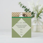 Uitnodiging van de Baseball Diamond Party (Staand voorkant)