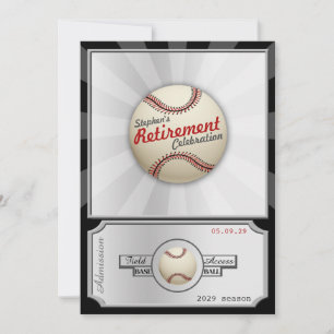 Uitnodiging van de Baseball Field Pass Retirement 