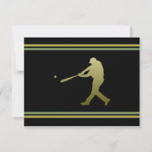 Uitnodiging van de Baseball Party (Voorkant)