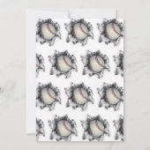 Uitnodiging van de Baseball Party (Achterkant)
