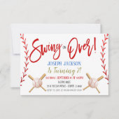 Uitnodiging van de Baseball Party (Voorkant)