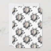 Uitnodiging van de Baseball Party (Achterkant)