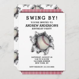 Uitnodiging van de Baseball Party