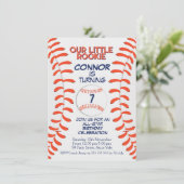 Uitnodiging van de Baseball-wedstrijd voor jongen (Staand voorkant)