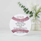 Uitnodiging van de Baseball-wedstrijd voor jongen (Staand voorkant)