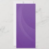 Uitnodiging van de Basketball Birthday (Paars en g (Achterkant)