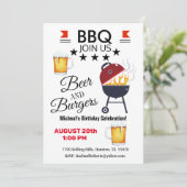 Uitnodiging van de BBQ Beer en Burgers om de dag v (Staand voorkant)