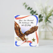 uitnodiging van de BBQ op 4 juli (Staand voorkant)