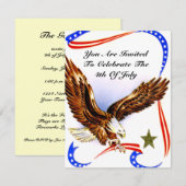 uitnodiging van de BBQ op 4 juli (Voorkant / Achterkant)