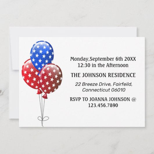 Uitnodiging van de BBQ-partij op de Dag van de Arb (Achterkant)