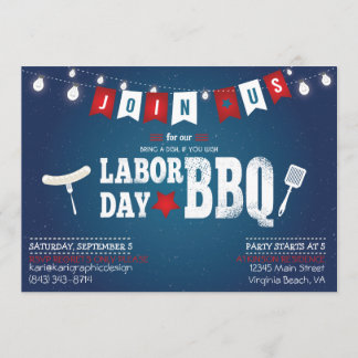 Uitnodiging van de BBQ-partij op de Dag van de Arb