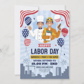 Uitnodiging van de BBQ-partij op de Dag van de Arb (Voorkant)