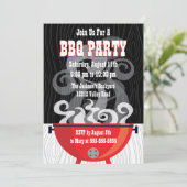 Uitnodiging van de BBQ-partij rokin (Staand voorkant)