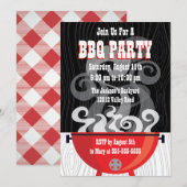 Uitnodiging van de BBQ-partij rokin (Voorkant / Achterkant)
