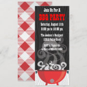 Uitnodiging van de BBQ-partij rokin (Voorkant / Achterkant)