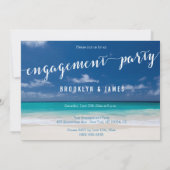 Uitnodiging van de Beach Engagement Party voor kal (Achterkant)