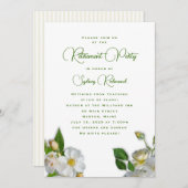 Uitnodiging van de beach Roos Retirement Party for (Voorkant / Achterkant)