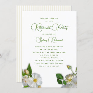 Uitnodiging van de beach Roos Retirement Party for