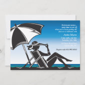 Uitnodiging van de Beachside Retirement Party (Voorkant)