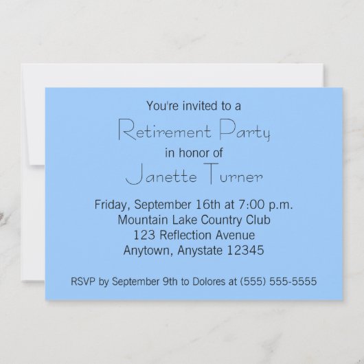 Uitnodiging van de bergMeer-Pensioneringspartij (Achterkant)