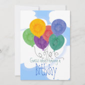 Uitnodiging van de Birthday-partij (Voorkant)