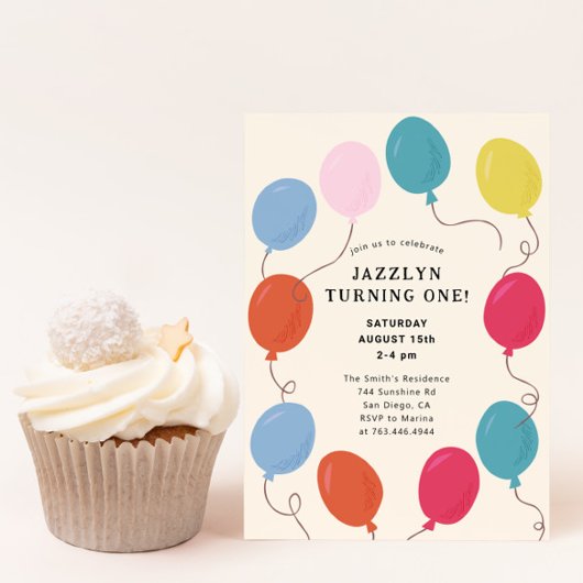 Uitnodiging van de Birthday-partij