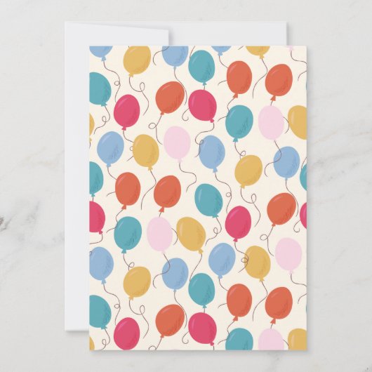 Uitnodiging van de Birthday-partij (Achterkant)