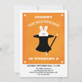 Uitnodiging van de Birthday-partij van de Magiciër (Voorkant)