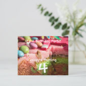uitnodiging van de Birthday Partij van het Kind va (Staand voorkant)