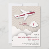 Uitnodiging van de Birthday-partij voor het vliegt (Voorkant)