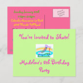 uitnodiging van de Birthday Party (Voorkant / Achterkant)