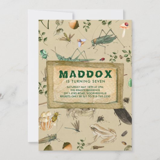 uitnodiging van de Birthday Party (Voorkant)