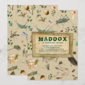  uitnodiging van de Birthday Party (Voorkant / Achterkant)