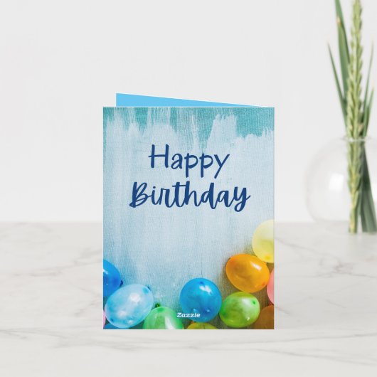 uitnodiging van de Birthday Party (Achterkant)