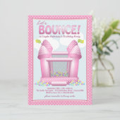 uitnodiging van de Birthday Party (Staand voorkant)