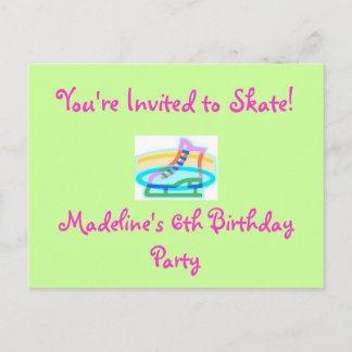 uitnodiging van de Birthday Party Briefkaart