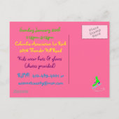 uitnodiging van de Birthday Party Briefkaart (Achterkant)