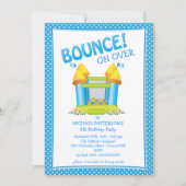 Uitnodiging van de Birthday Party van Bright Blue  (Voorkant)