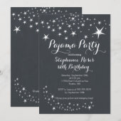 Uitnodiging van de Birthday Party van Chalkboard (Voorkant / Achterkant)