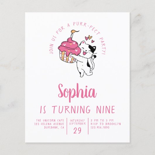 Uitnodiging van de Birthday Party van het Kind (Voorkant)