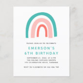 Uitnodiging van de Birthday Party van het Kind Beg (Voorkant)