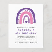 Uitnodiging van de Birthday Party van het Kind Beg (Voorkant)